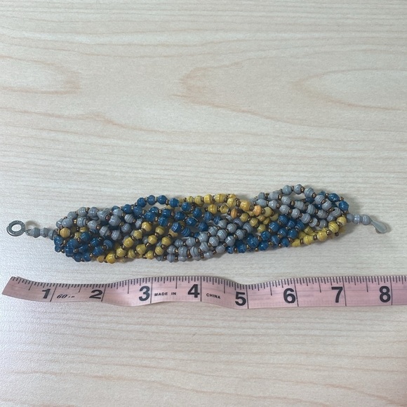 Teng Yue Braided bead Bracelet Yellow, Blue, Grey - Picture 5 of 5